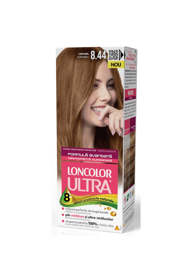 Vopsea de par permanenta  Ultra - 100 ml - 8.44