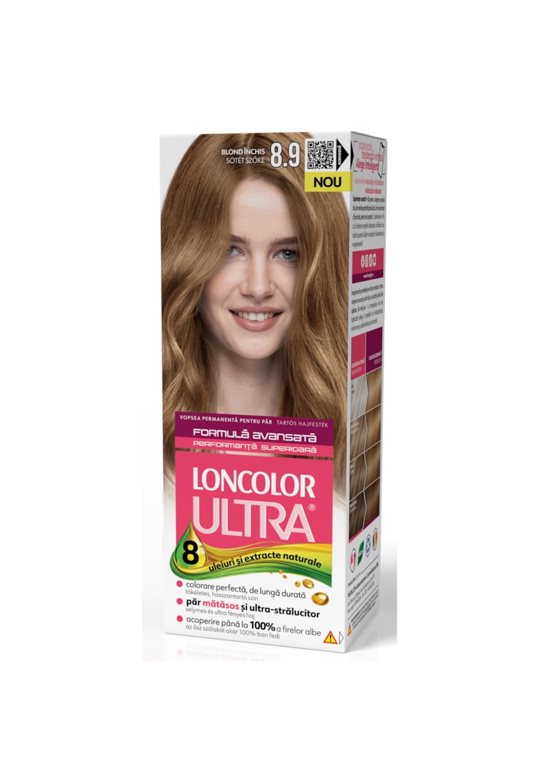 Vopsea de par permanenta  Ultra 8.9 Blond Inchis - 100 ml