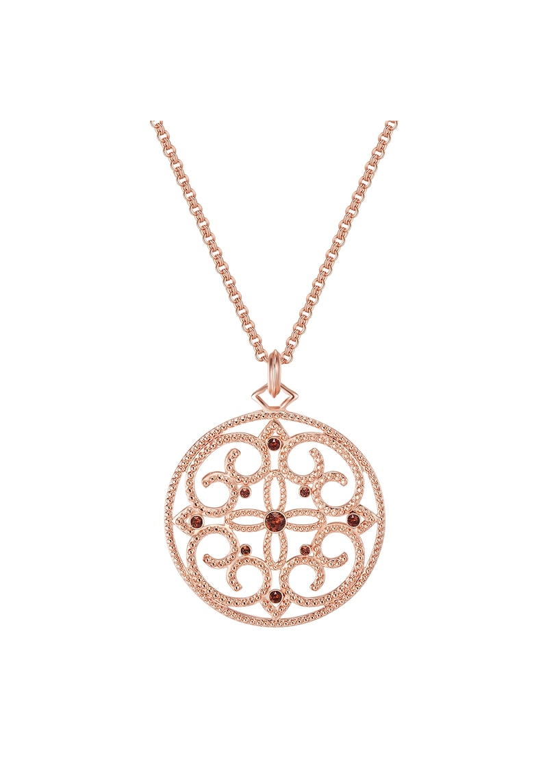 Oferte la Colier placat cu aur de 14K si decorat cu pandantive cristale - Auriu rose