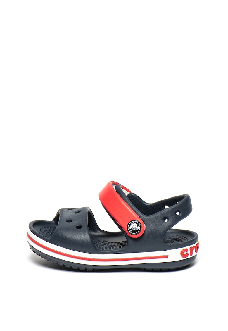 Sandale relaxed fit cu velcro - Negru/Rosu - Rosu/Negru