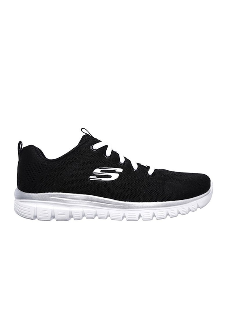 Pantofi sport  Get Connected 12615W-BKW - Negru