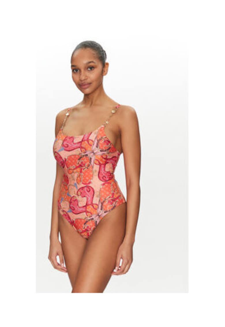 Costum intreg de baie cu imprimeu abstract -
