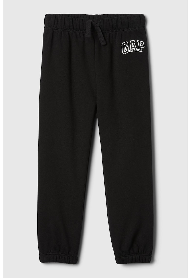 Pantaloni de trening cu cordon in tale - Negru
