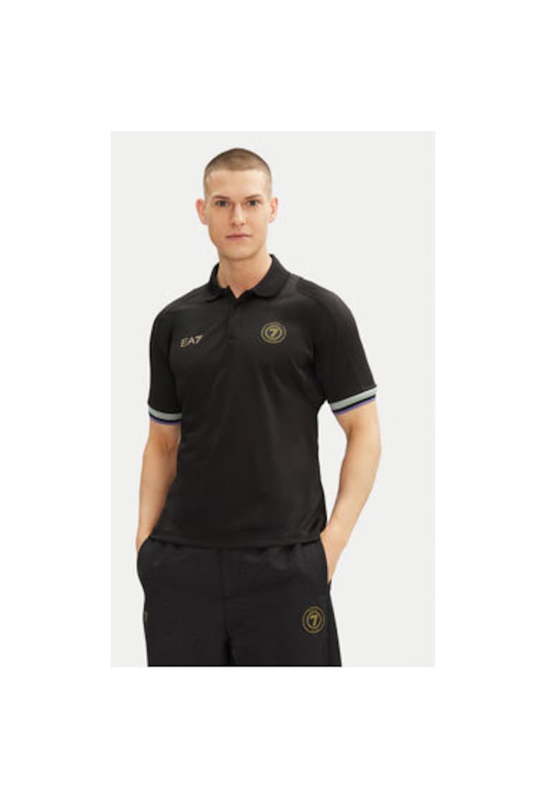 Tricou polo barbati  Emporio Armani - 7M000257 AF13537 - Poliester - Negru - Negru