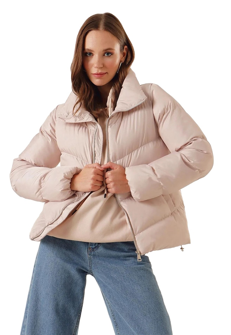 Geaca dama - HiCCUP - Bej - Textil -