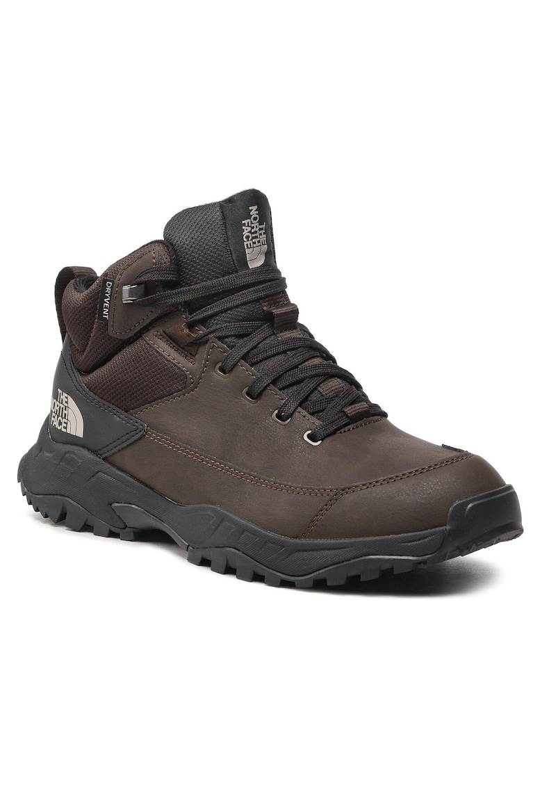 Ghete de trekking -  piele ecologica - maro - impermeabile - talpa aderenta