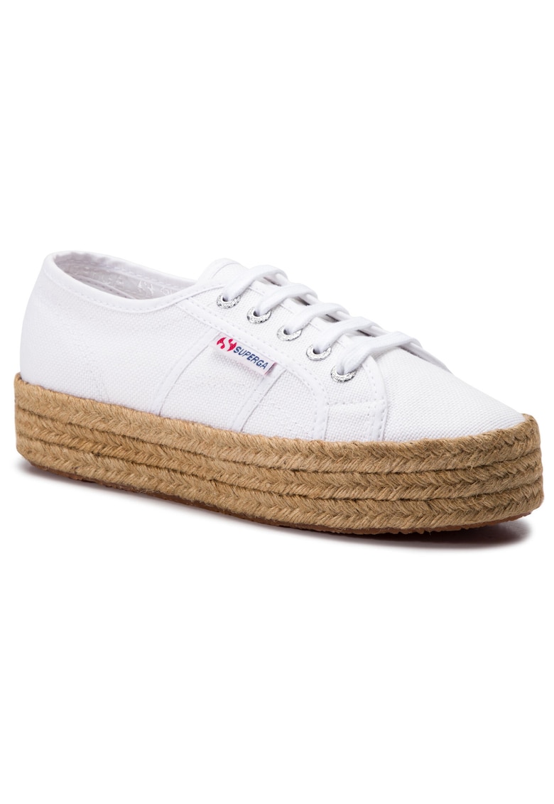 Espadrile pentru femei -  201085660 - material textil - alb -