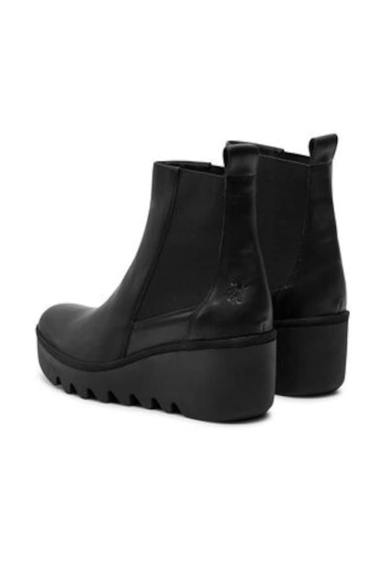 Ghete de dama pana la glezna -  304465505 - piele naturala - negru -