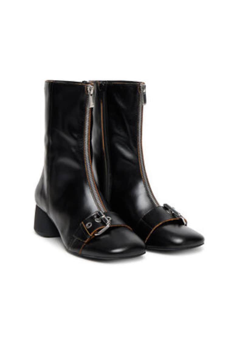 Botine dama 305249876 -  Piele naturala - Negru