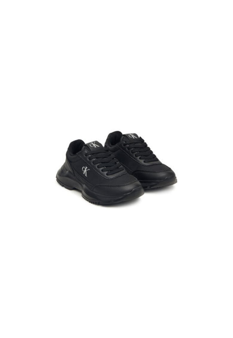 Pantofi sport fete -  material textil - negru