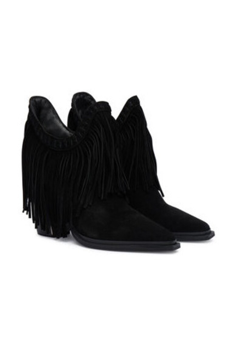 Botine dama 305457981 -  Piele naturala - Negru