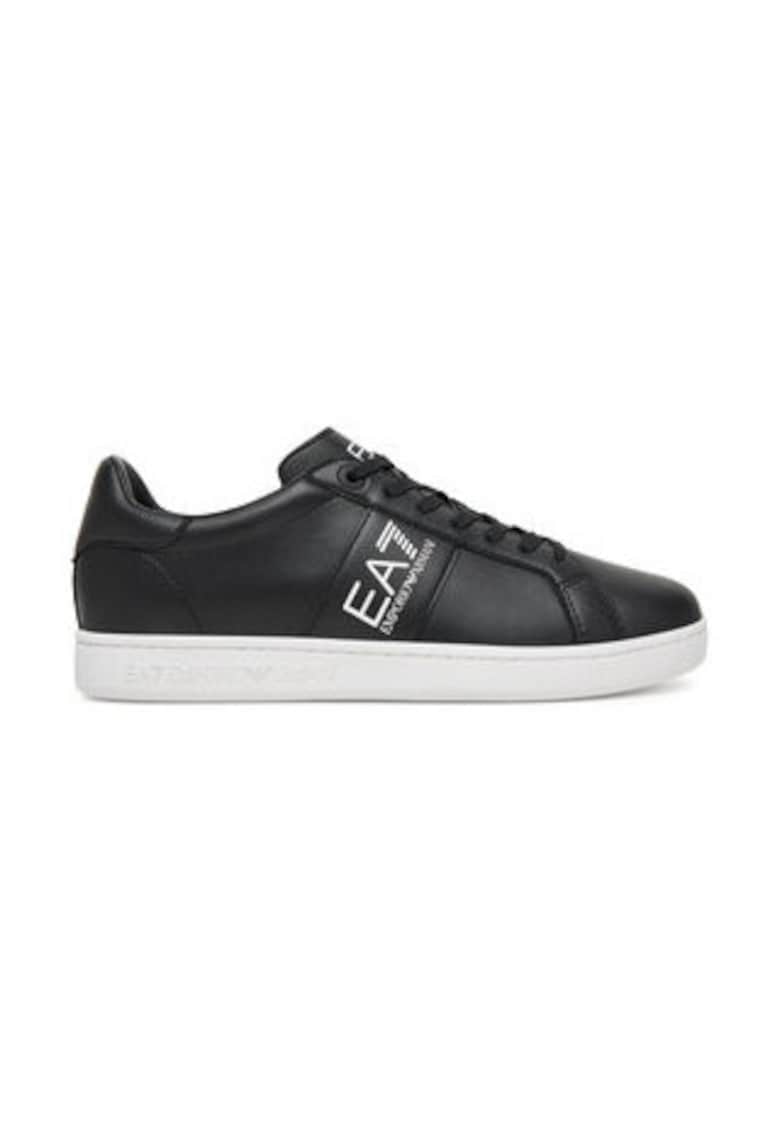 Tenisi barbati - Emporio Armani  piele naturala negru