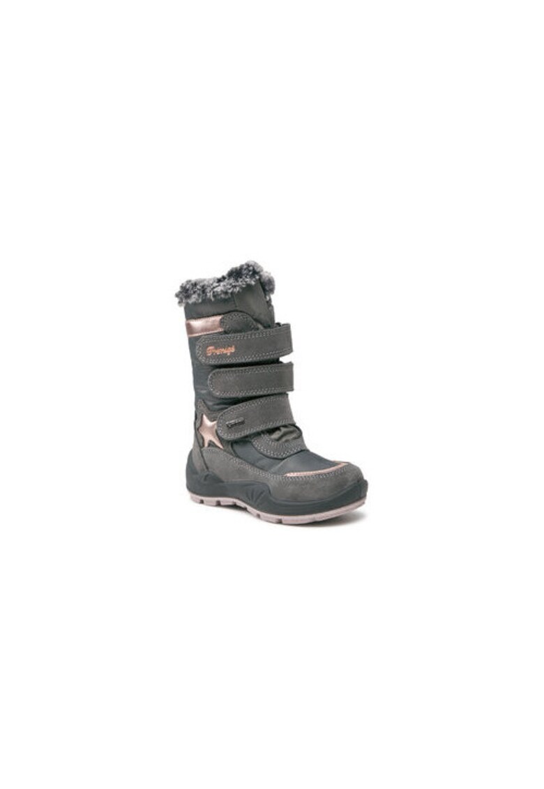Ghete pentru fete -  textil - gri