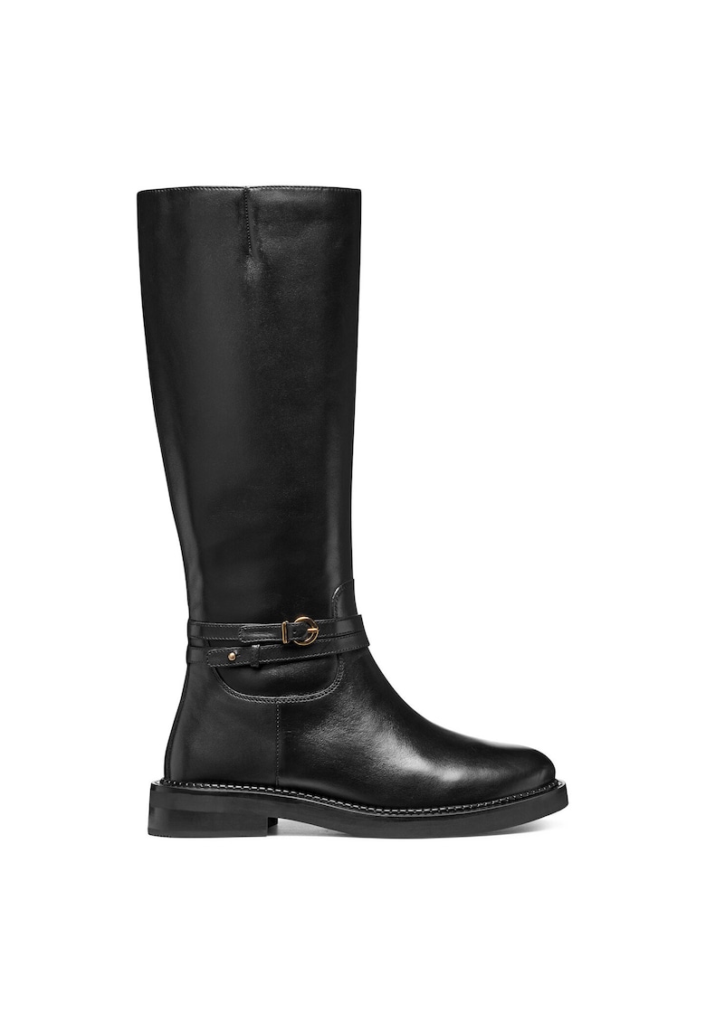 Cizme de calarie pentru femei -  305319647 - piele naturala - negru -