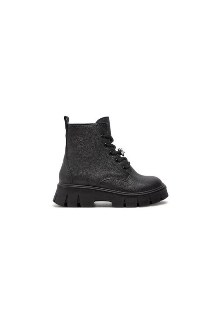 Ghete pentru fete -  304326530 - piele ecologica - negru -