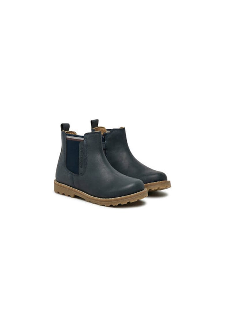 Ghete pentru baieti -  304427688 - piele naturala - bleumarin