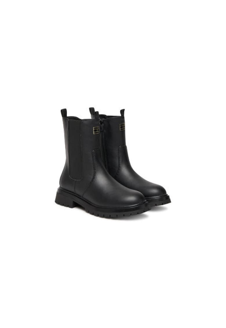 Ghete pentru fete -  305518248 - piele ecologica - negru