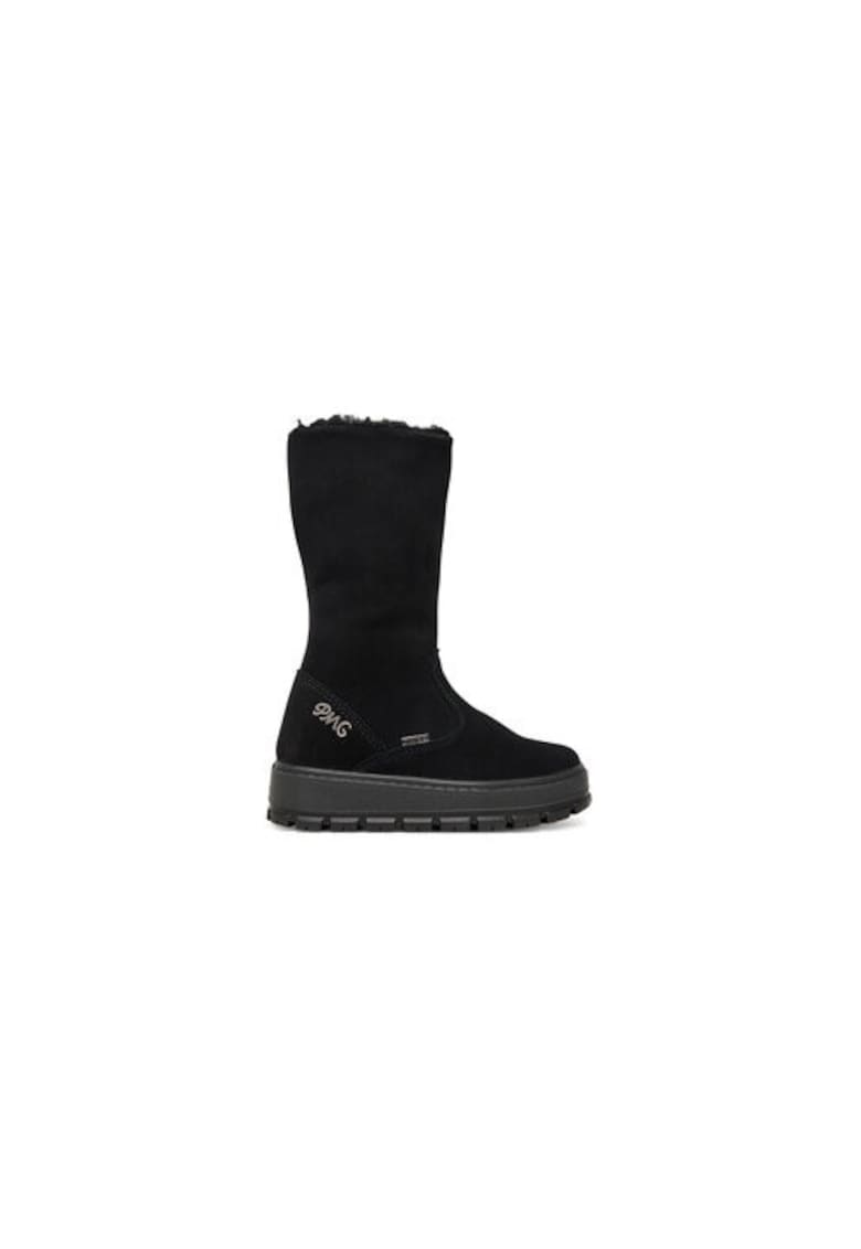 Ghete pentru fete -  305464781 - piele naturala - negru