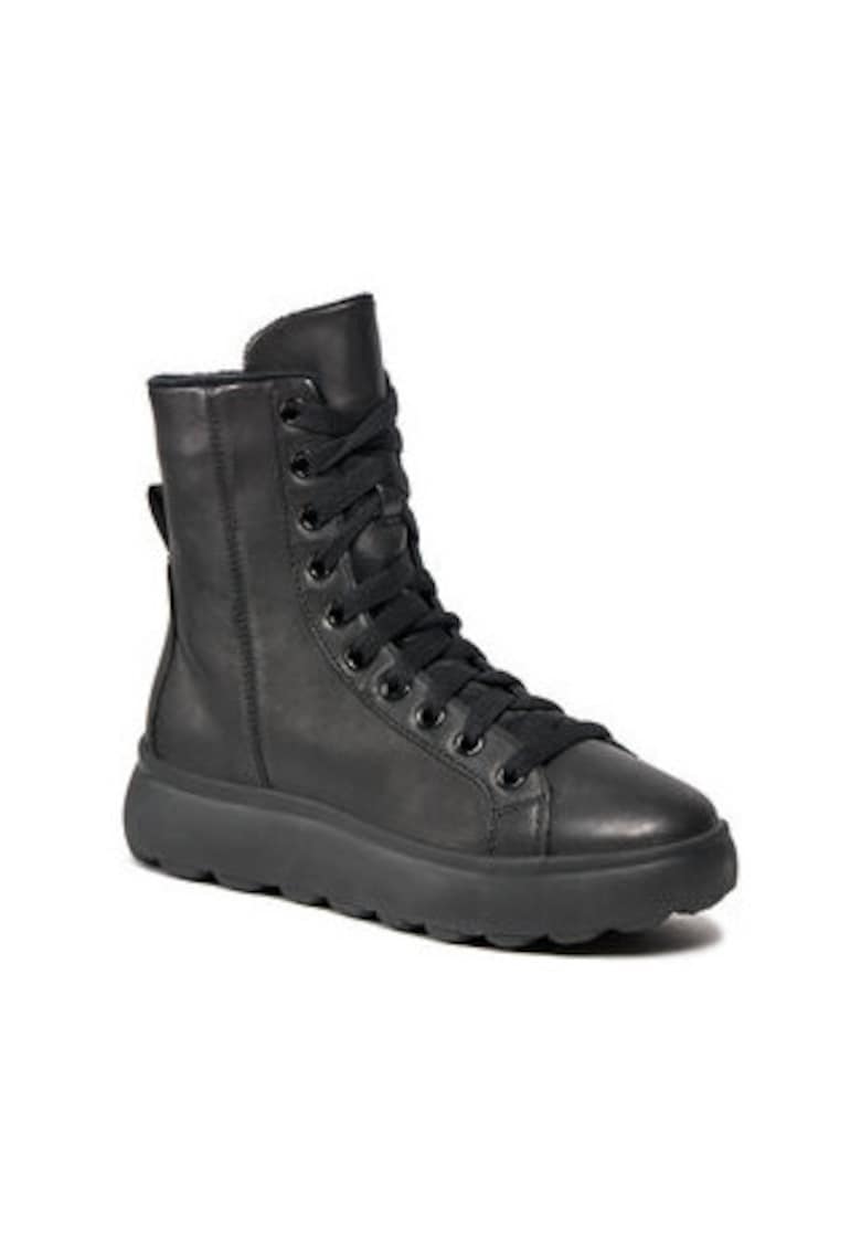 Ghete dama 302893560 -  Piele intoarsa - Negru -