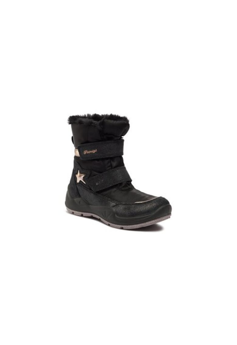 Ghete de zapada pentru fete -  303237073 - textil - negru