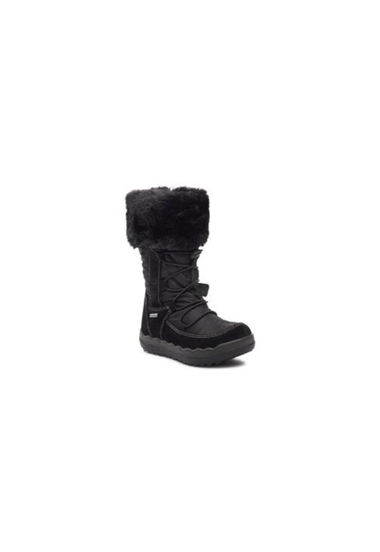 Ghete de zapada pentru fete -  303239190 - textil - negru