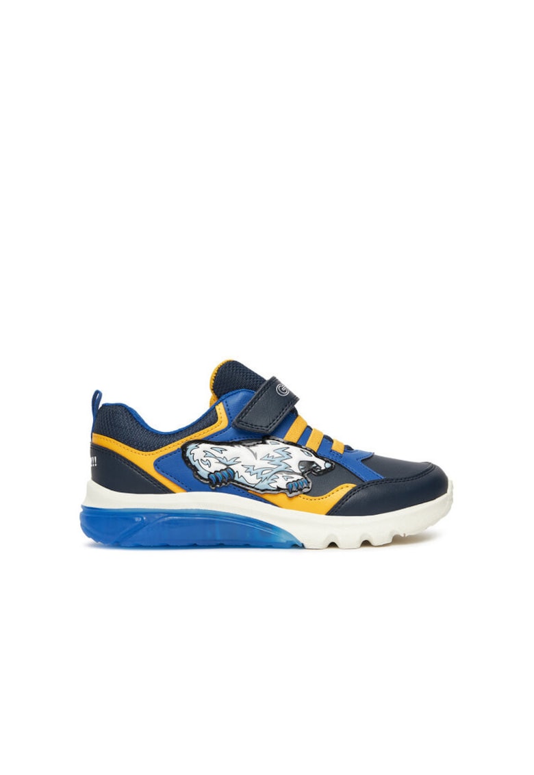 Tenisi sport baieti  piele ecologica - multicolor