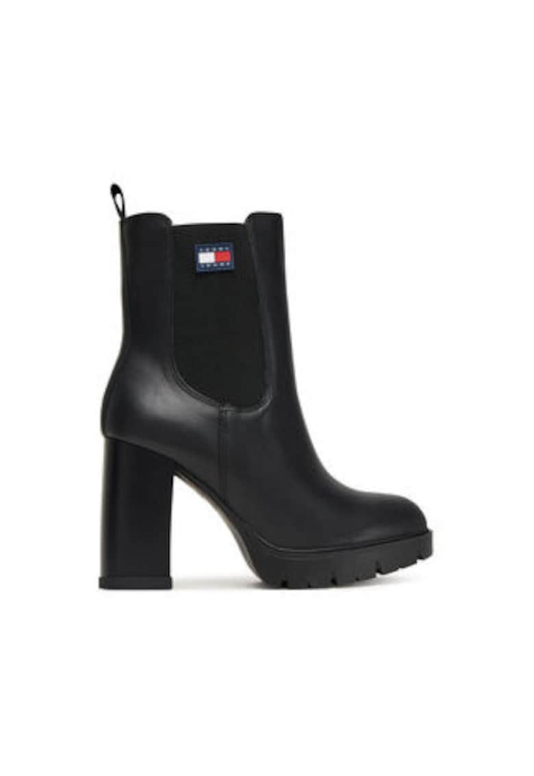 Ghete dama 305553553 -  Piele naturala - Negru -