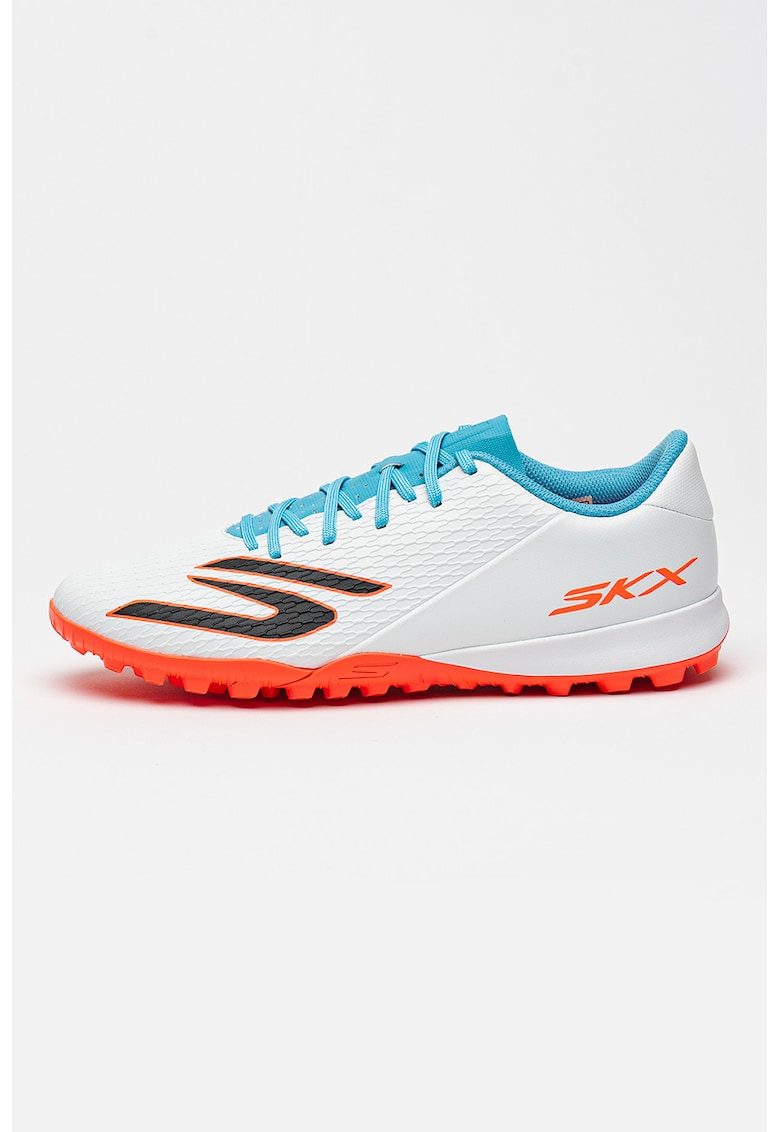 Pantofi low-cut Skx 2 Club pentru fotbal - Albastru prafuit/Portocaliu mandarina/Alb optic