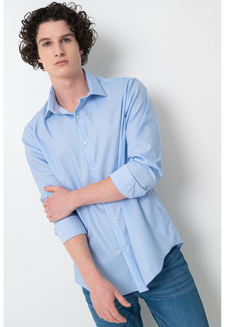 Camasa slim fit - Albastru pastel