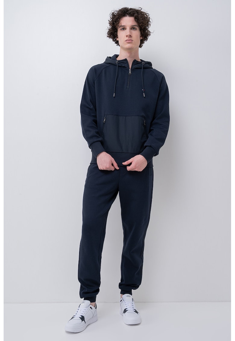 Hanorac lejer cu maneci raglan - Bleumarin