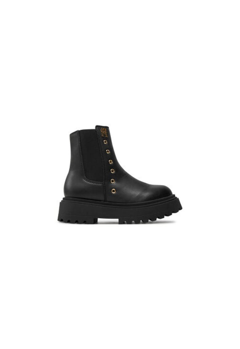 Ghete pentru fete -  304428050 - piele ecologica - negru