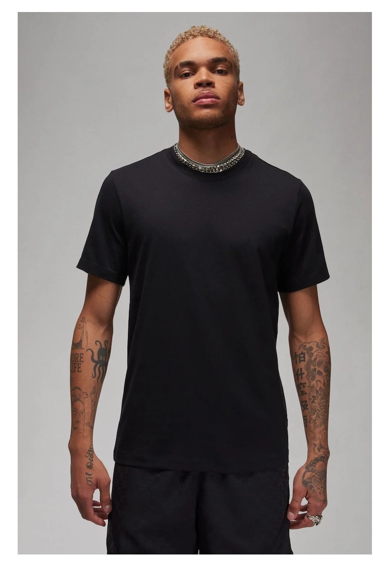 Tricou barbati -  M J Core Blank Ss Crew - Bumbac - Negru