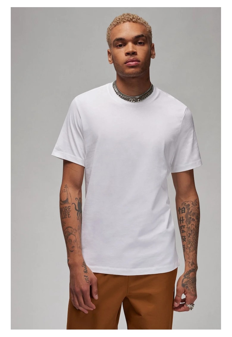 Tricou barbati -  M J Core Blank Ss Crew - Bumbac - Alb