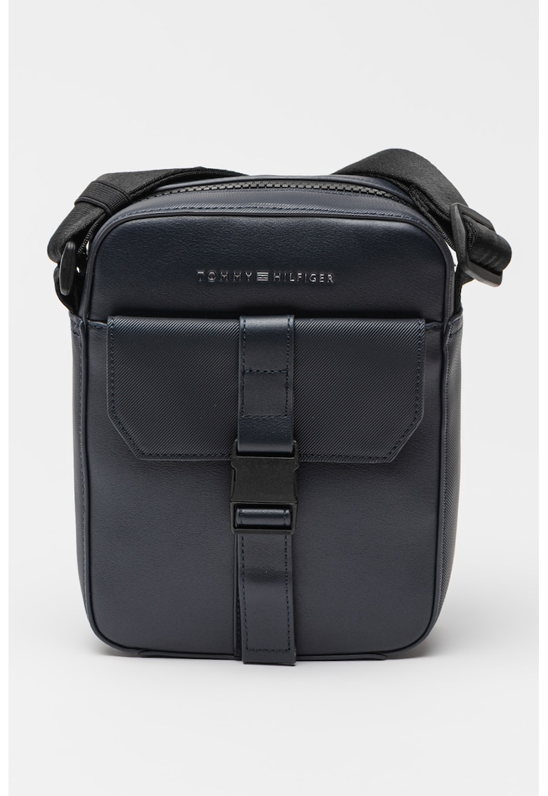 Geanta crossbody de piele ecologica cu catarama - Bleumarin