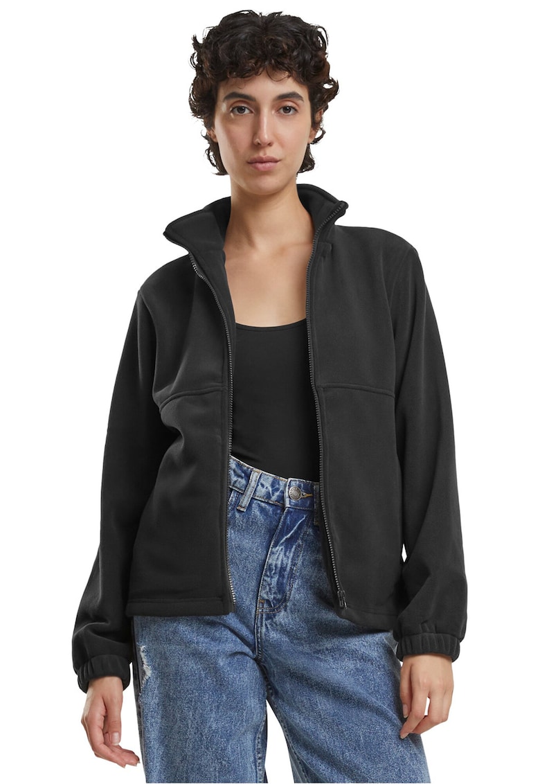 Jacheta uni cu guler inalt - Negru