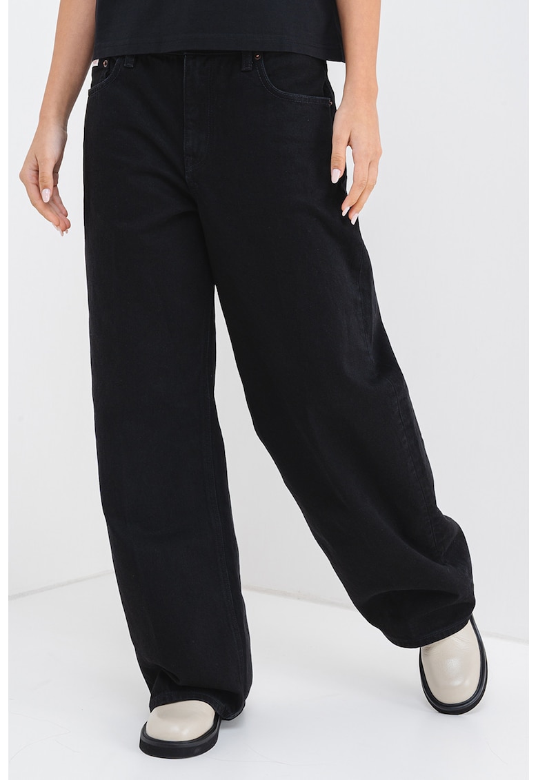 CALVIN KLEIN - Blugi cu croiala ampla - Negru
