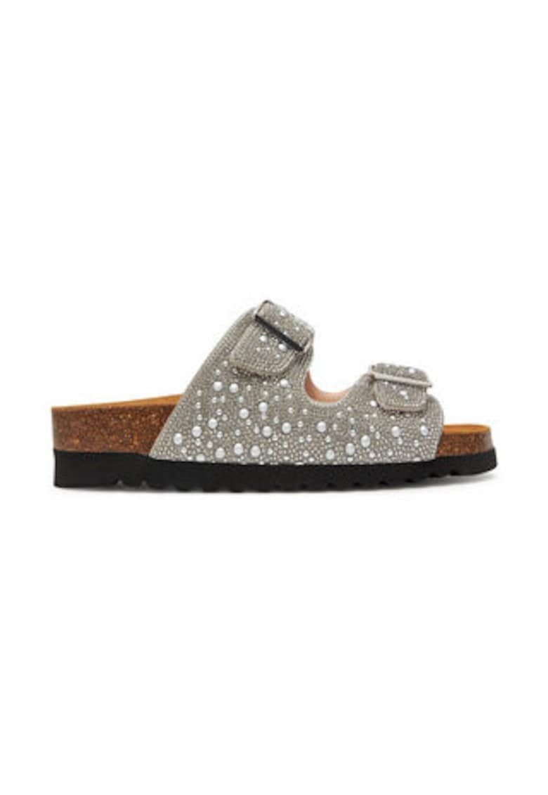 Papuci dama - Grunland - gri - plastic