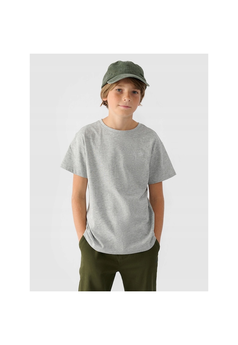 Tricou Baieti Gri  Junior Bumbac - Gri