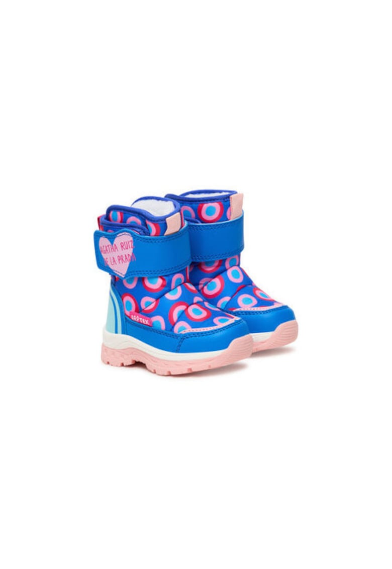 Ghete de zapada pentru fete -  305467096 - piele ecologica - multicolor