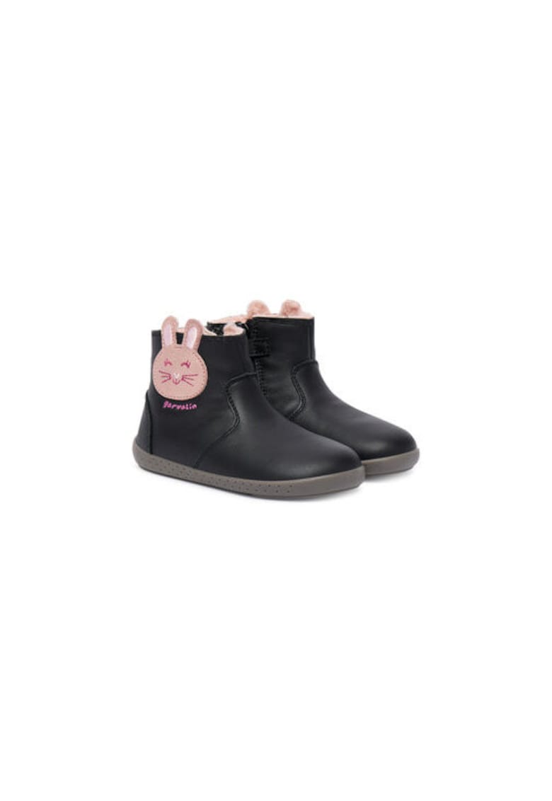 Ghete pentru fete -  305467669 - piele naturala - negru