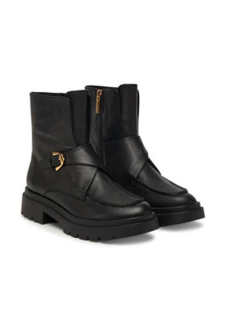 Botine dama 305541727 -  Piele naturala - Negru