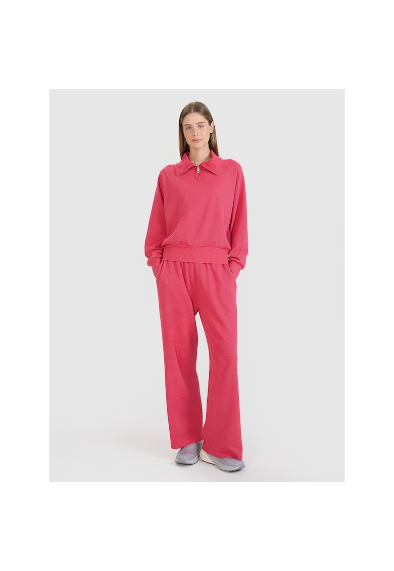 Pantaloni  Roz Oversize Bumbac - Roz