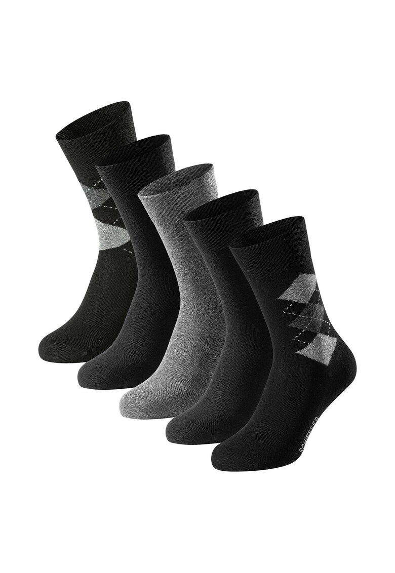 Set de sosete lungi Bluebird - 5 perechi - Negru