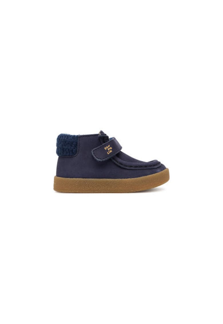 Ghete pentru fete -  305467744 - piele naturala - bleumarin