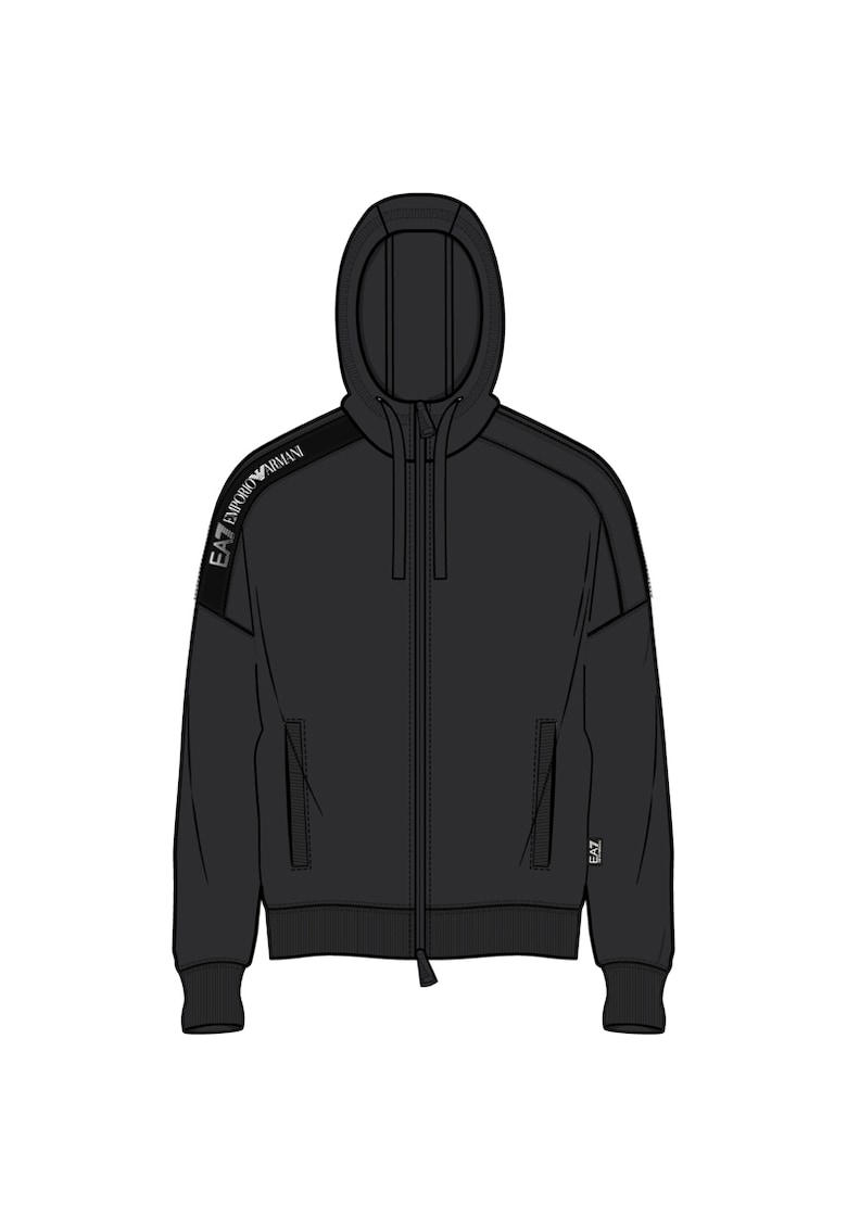 Bluza cu fermoar  M Tape hoodie FZ COFT-6DPM12-PJOGZ-1200