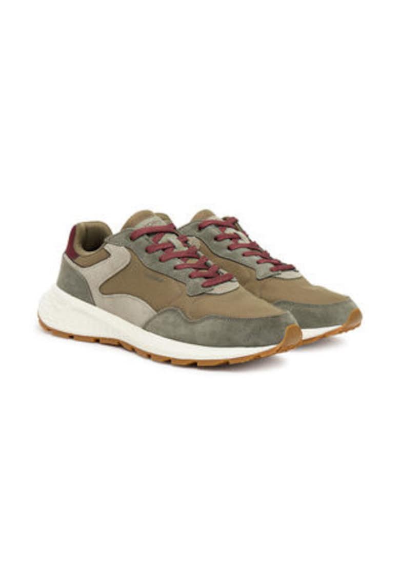 Tenisi barbati -  305258670 - piele naturala - kaki