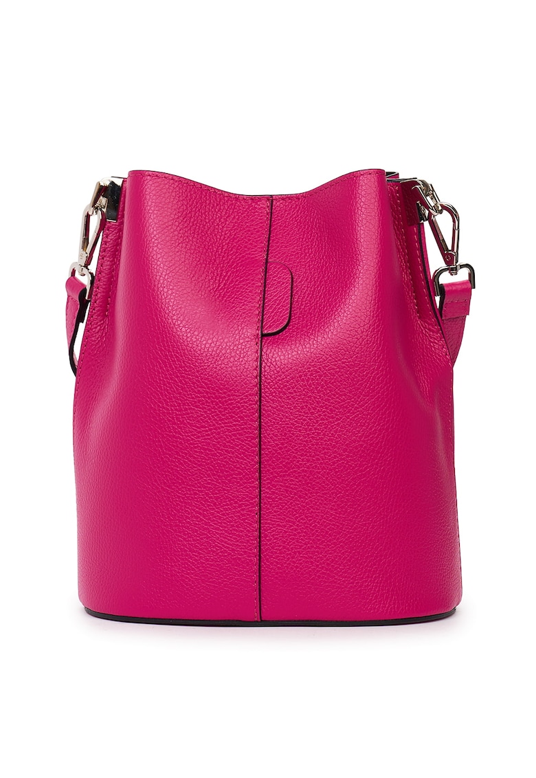 Geanta dama din piele naturala Mimosa - Fucsia