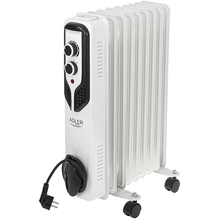 Radiator AD 7816 Ulei 9 Elementi 2000W Alb