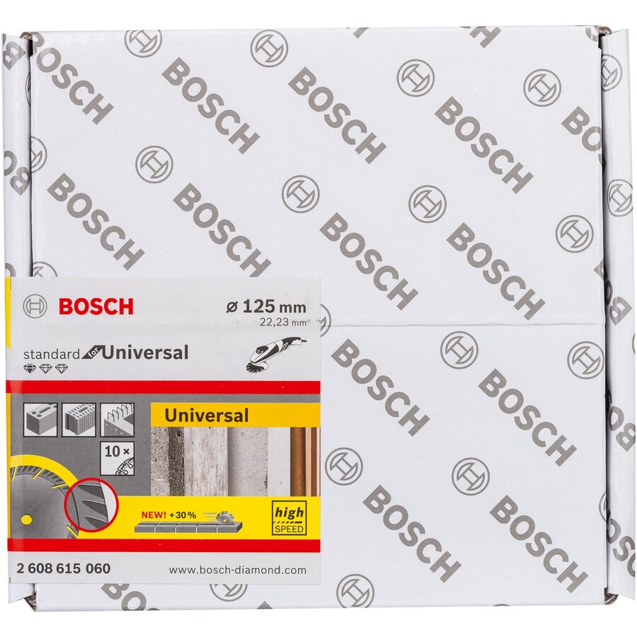 Oferte la Bosch diamond cutting disc Standard for Universal, 125mm (10 pieces, bore 22.23mm)