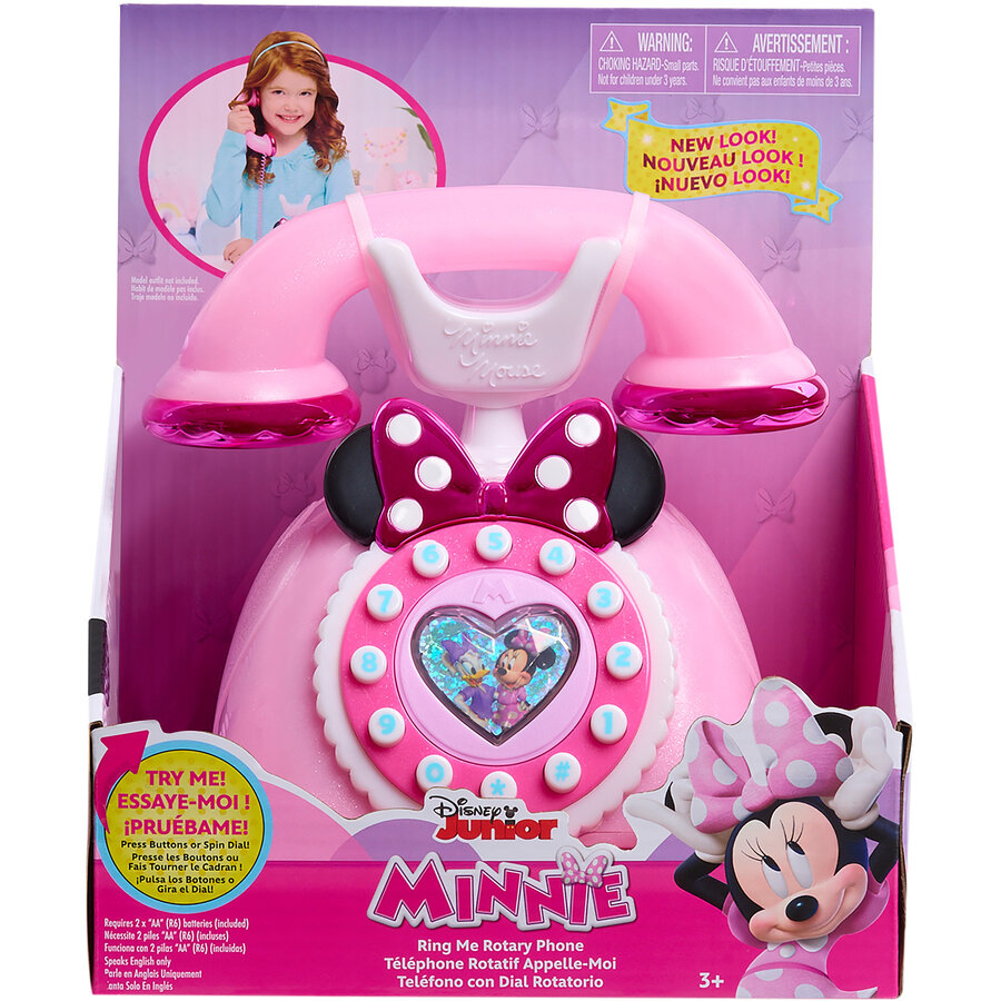 Telefon cu Efecte Luminoase și Sonore Disney Junior Minnie Mouse Roz